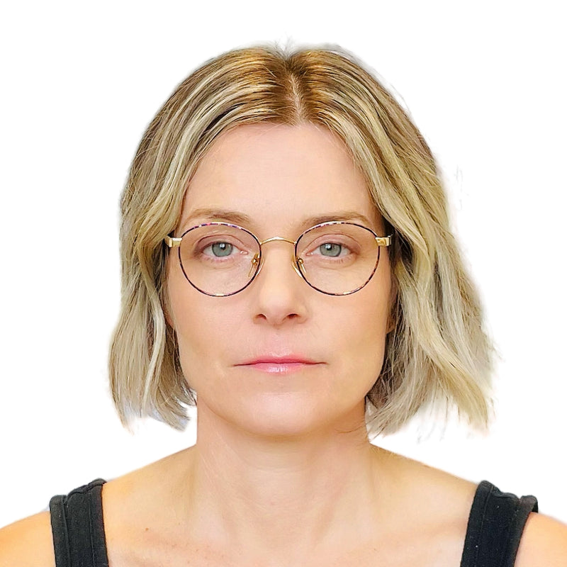 Christian de Roz Camila Gold Blue 48/17 Eyeglasses