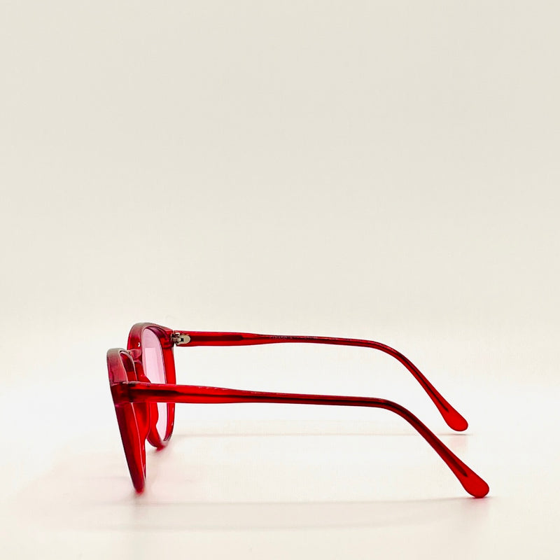 Sarasota World of Frames Red w/ Pink Lenses 51/19