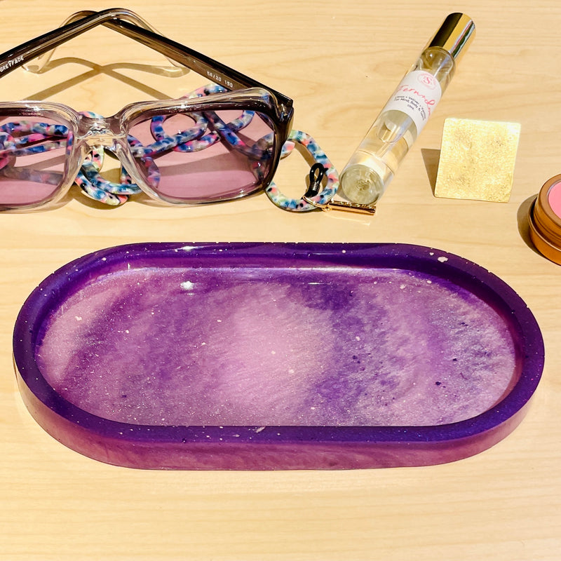 Trinket Tray Purple Solar System