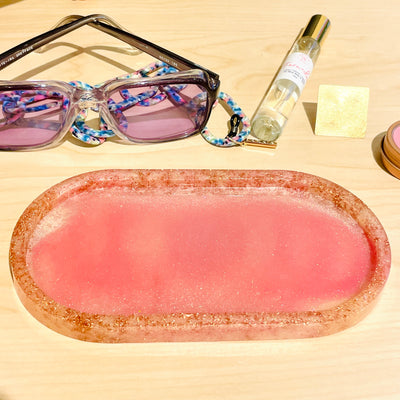 Trinket Tray Watermelon Glitter