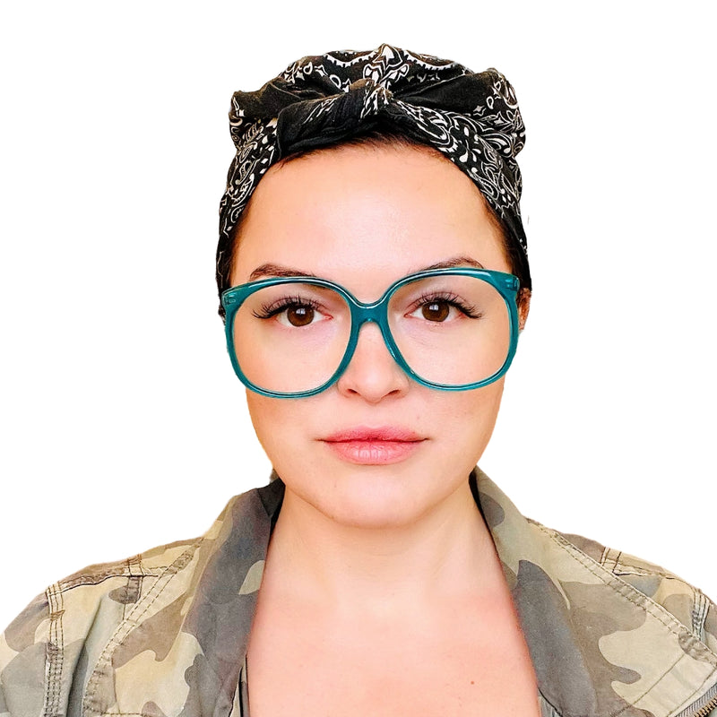 Color in Optics Sanford Hutton in Teal 56/20 Eyeglasses