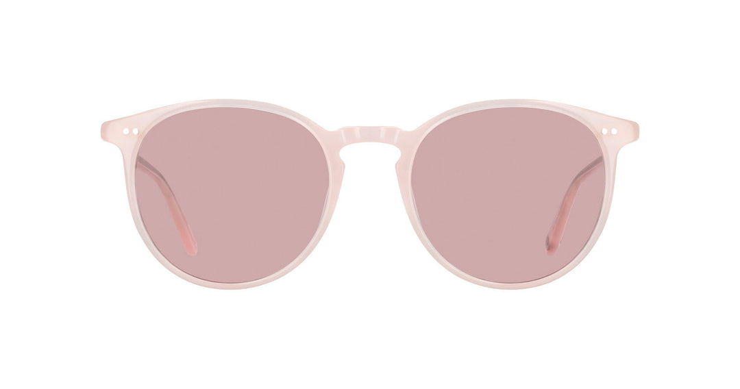 Garrett Leight Breeze Sunglasses Wire Frame Pink Tint Electric Sun 39144-1-garrett-leight-lady-  main image 4