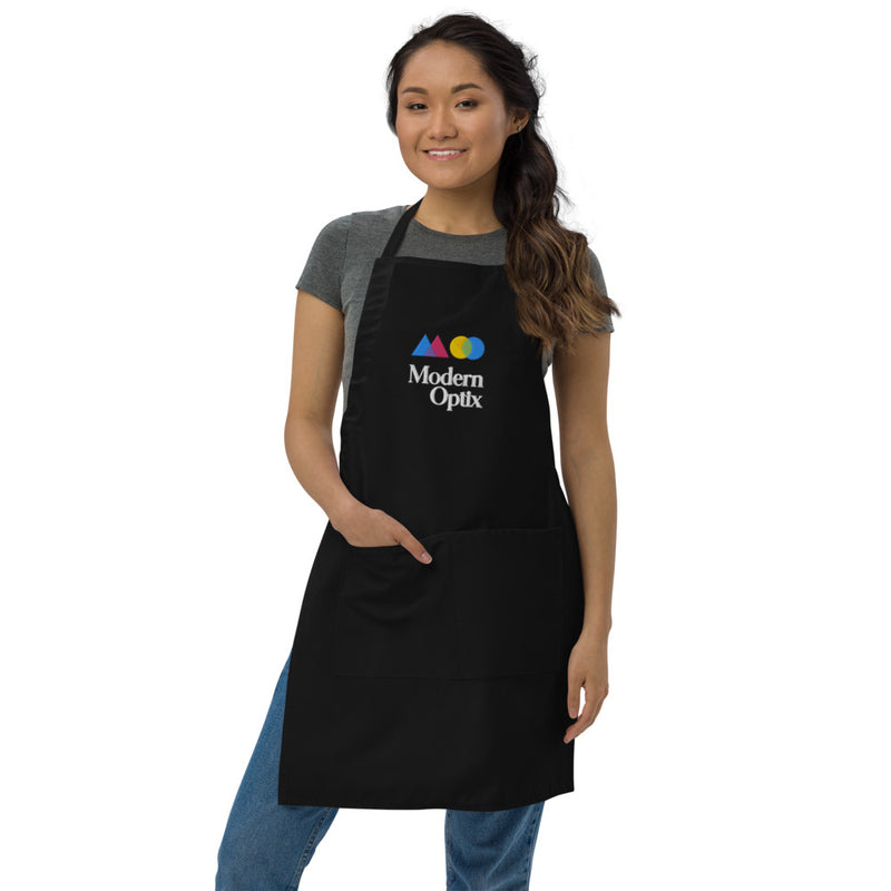 Modern Optix Dip Dye Embroidered Apron