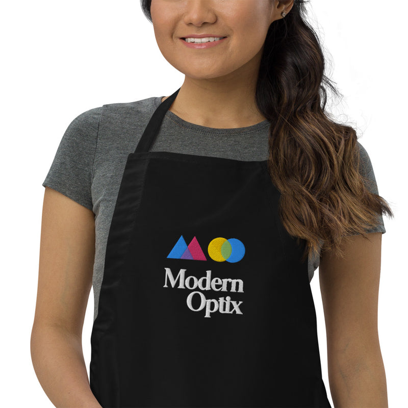 Modern Optix Dip Dye Embroidered Apron