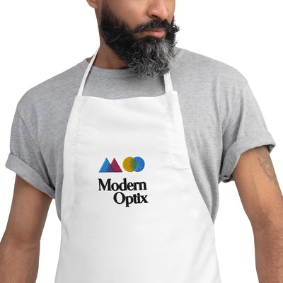Modern Optix Dip Dye Embroidered Apron