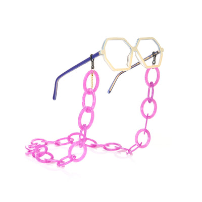 Eyeglass Chain Anello in Fuchsia