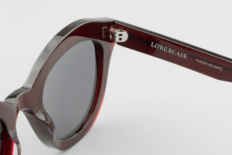 Lowercase Roebling Ox Blood Sunglasses