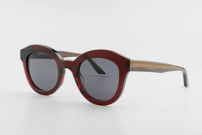 Lowercase Roebling Ox Blood Sunglasses
