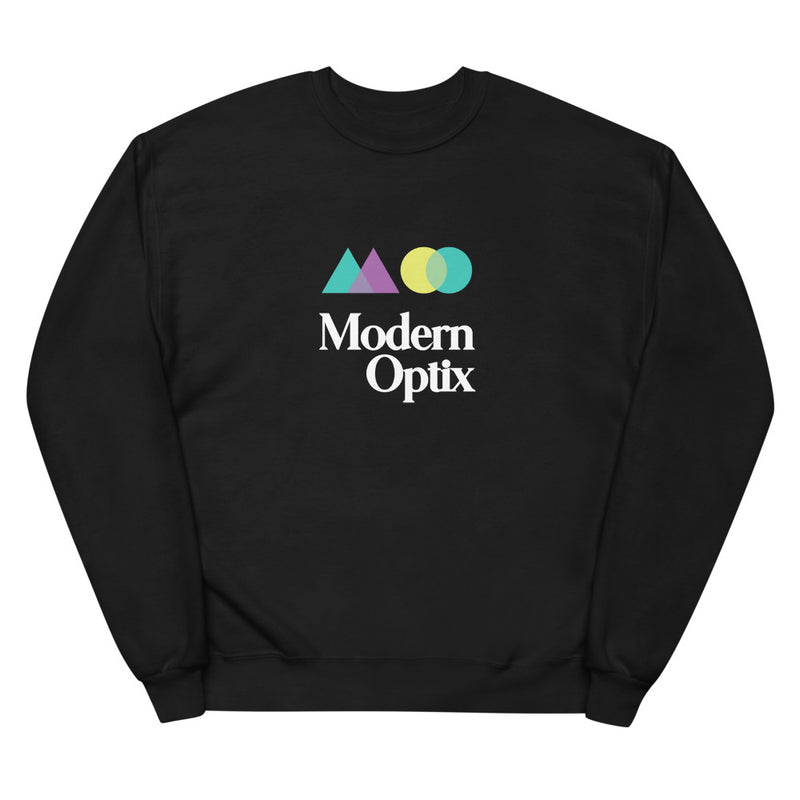 Modern Optix big logo Unisex fleece sweatshirt