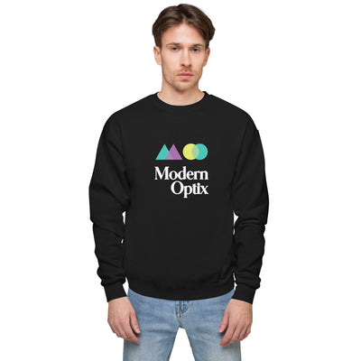 Modern Optix big logo Unisex fleece sweatshirt