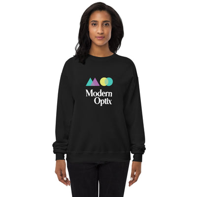 Modern Optix big logo Unisex fleece sweatshirt